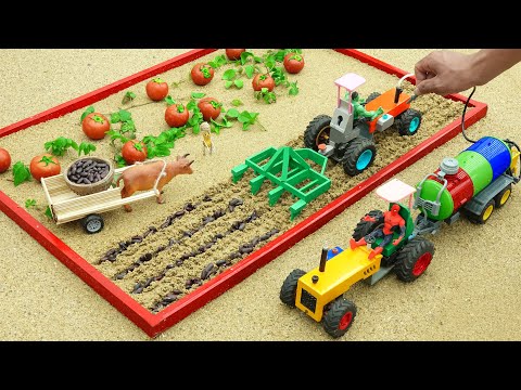 DIY tractor making mini plow tractor machine | Diy mini agricultural tools | How effective farming