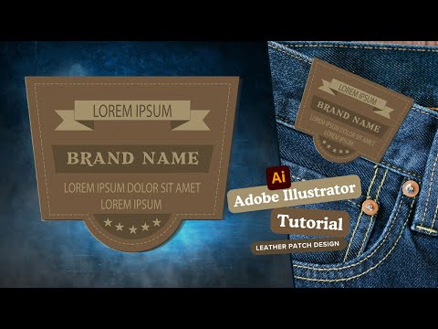 Leather Patch Design in Adobe Illustrator | A Step-by-Step Tutorial