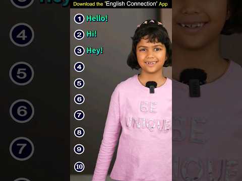 अंग्रेजी में नमस्ते बोलने के तरीके, Spoken English Vocabulary, Vidya Connection #shorts
