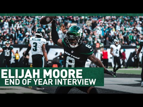 "Moore Litness" | Elijah Moore End of Year Interview | The New York Jets | NFL video clip 