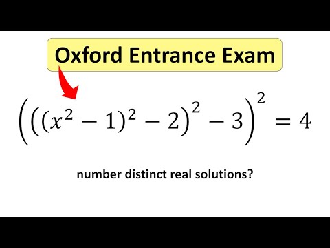 Can you solve this Oxford admissions question?