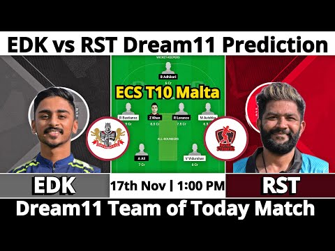 EDK vs RST Dream11 Prediction | Dream11 Team Of Today Match | Dream11 Prediction Today Match