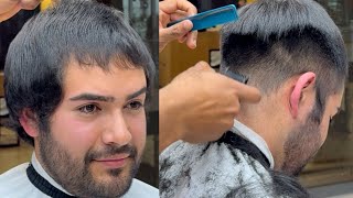 Corte de cabello moderno con estilo 2025 #clasico #haircuts 