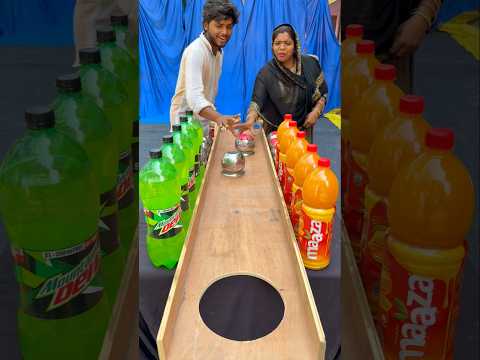 Best Family Lota Slide and cold drink Challenge #shorts