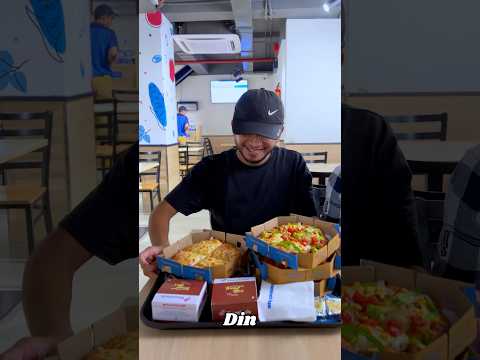 Eating Subscribers Name Food From Domino’s, McDonald’s, KFC, Burger King & Street Foods 😍❤️ #shorts