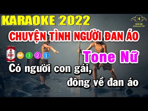 Chuyện Tình Người Đan Áo Karaoke Tone Nữ Nhạc Sống | Trọng Hiếu