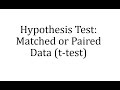 Hypothesis Testing and Statistical Analysis