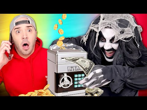 Monster opens money box to get ice cream 😂