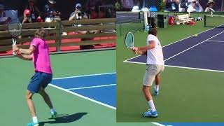 Alexander Zverev and Daniil Medvedev Comparison　ズべレフとメドベージェフのテニス動画