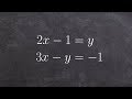 Solving Systems of Equations