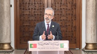 تصريح وزير دولة وزير الشؤون الخارجية لجمهورية البرتغال عقب استقباله من قبل رئيس الجمهورية