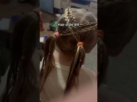 Crisscross east hair style for kids #hairstyle #hair #easyhairstyle