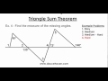 Exploring the Triangle Sum Theorem
