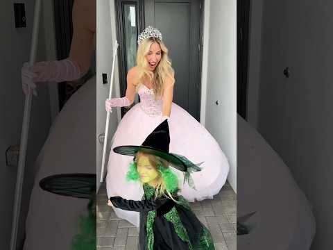 Transforming into Elphaba & Glinda!! Are you team Elphie or Glinda?! Wicked The Movie!