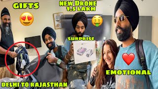 Delhi se Rajasthan leke pahuch sabke liye Gifts 😍 New Drone Surprise 1.5 lakh 😱 Emotional ho gye 😭