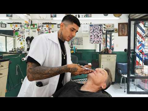 💈 I Got A Hot Towel Shave Where Fidel Castro Left an IOU! | Barbería Raffles Mexico City 🇲🇽