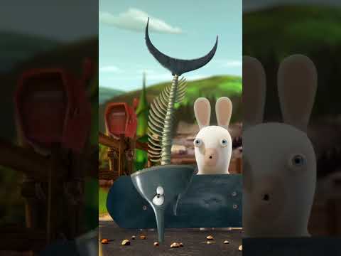 Il est devenu ENORME ! 😮 | Les Lapins Crétins Invasion 🐰 #shorts
