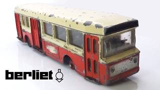 Autobus Berliet z roku 1965. Renowacja i naprawa francuskiego modelu Dinky.