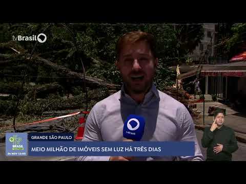 Temporal deixa meio milhão de imóveis sem energia em SP