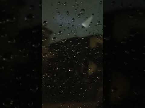 ASMR in the rain at night