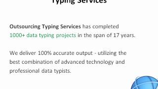 Outsourcing Typing Services | Professional Online-Offline Typing Services - YouTube
