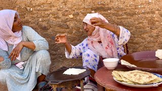 اجواء البادية/ مي مليكة صبحات مشمرة على عريساتها😂وجدات لينا احسن فطور👌لموت ضحك مع العائلة🤣