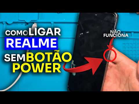 Como ligar REALME SEM o botão E COM BOTÃO POWER QUEBRADO! (C67, C75, C65, C60, C70, C11 ,C60)