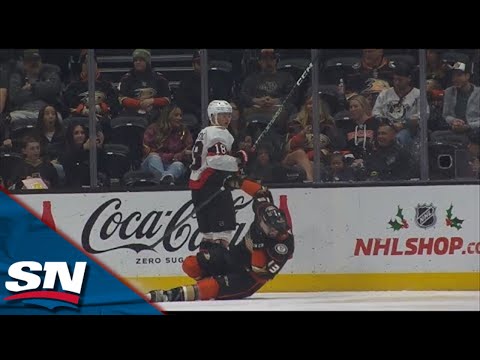 Senators' Stutzle Butt Ends Ducks' Benoit In The Face, Receives Two-Minute Minor
