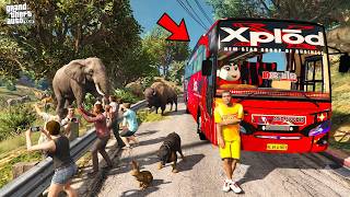 Franklin Become Tourist Bus Driver in GTA 5 !