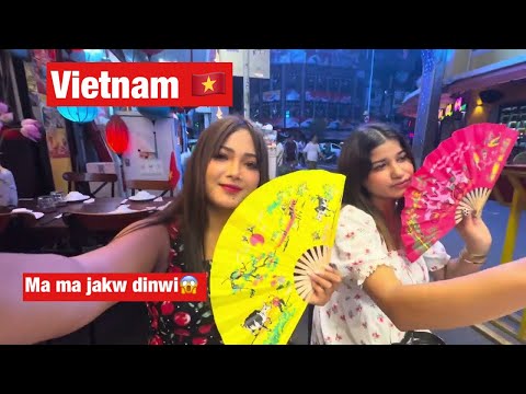 Vietnam aao ma ma jakw jwng dinwi naidw lwgwfwr 🥰🇻🇳 || walking streets of Vietnam