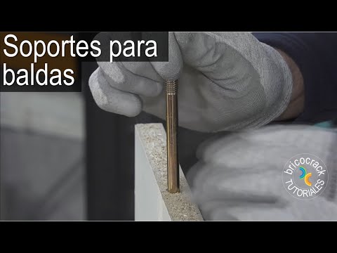 Poner soportes decorativos y ocultos para baldas flotantes en la pared (Bricocrack)