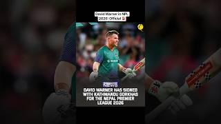 David Warner in Nepal Premier League 2026 | Kathmandu Gorkhas Signing News #davidwarner