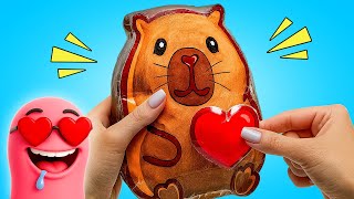 ¡Cómo hacer el squishy de carpincho más lindo! | Manualidad fácil y divertida para niños ✂️🎨