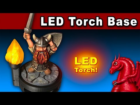 3D Printed LED Torch Base
