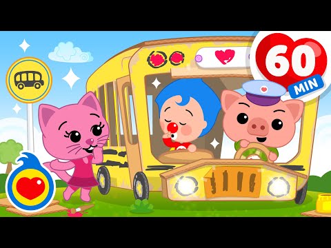 Wheels On The Bus 🚌+ More Fun Kids Songs & Nursery Rhymes ♫ Plim Plim - The Kindness Hero