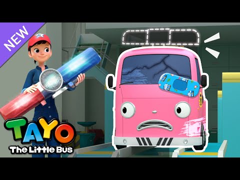 Rescue Team Repair Shop Song🔧 | Pink Car's Siren is Missing!🚨 | Song for Kids | Tayo the Little Bus