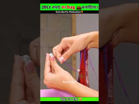 OMG 😱 20 करोड़ रुपए का असली bag बनादिया 🙀 #short #viral #facts  #trending