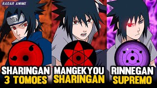 COMO O SASUKE DESPERTOU CADA DOUJUTSU EM NARUTO