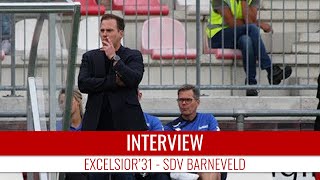 Screenshot van video Jos van der Veen: "Mogen blij zijn dat er 2-2 op het scorebord staat" | Excelsior'31 - SDV Barneveld