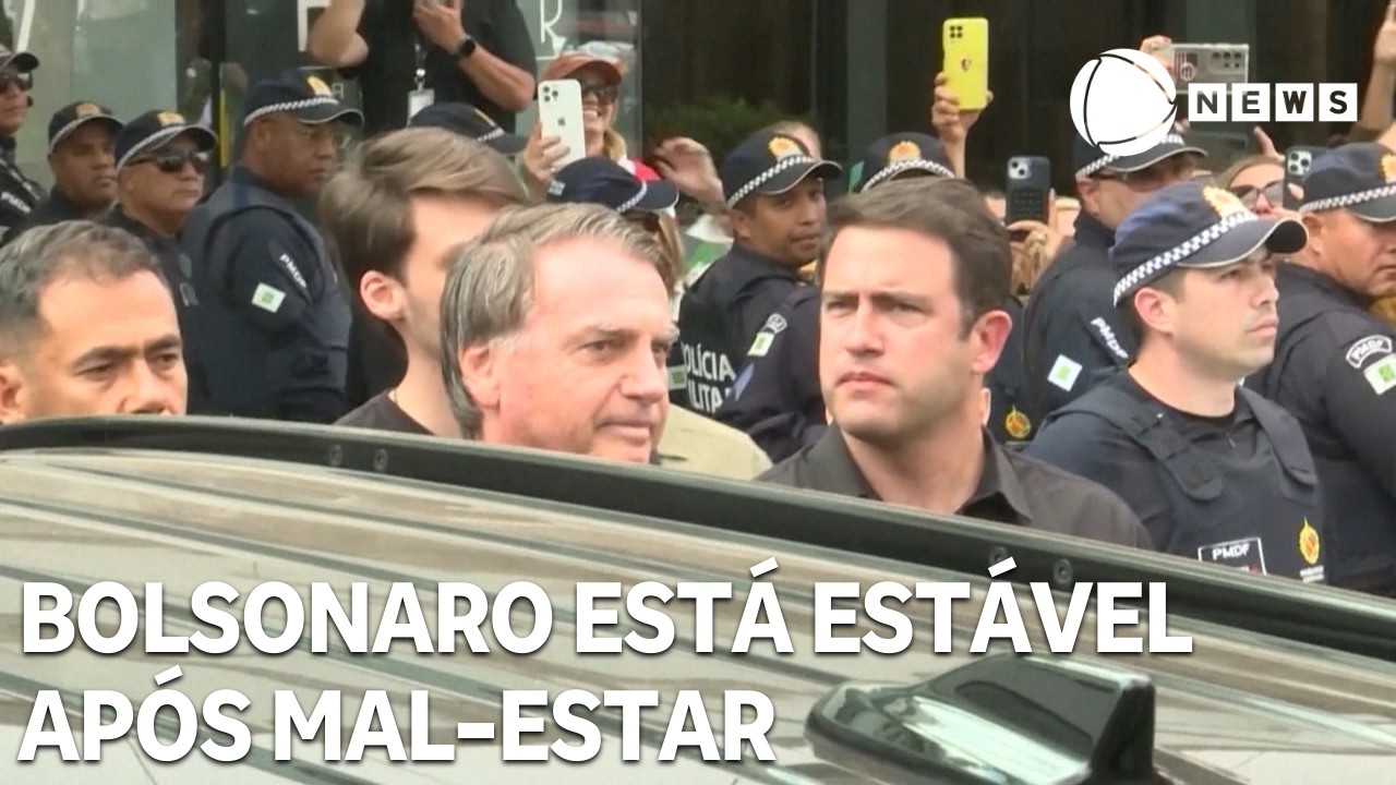 Bolsonaro tem quadro estabilizado após mal-estar na prisão