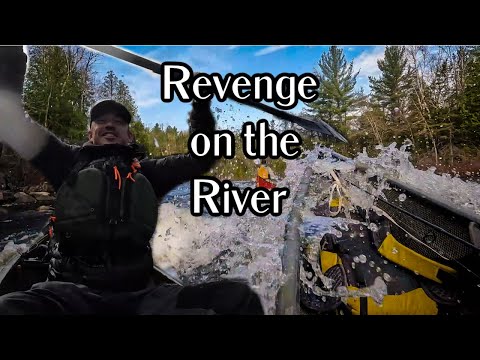 REVENGE ON THE RIVER! Attempting to Canoe Through the Rapid I fell in Tarp attached to Truck Camping