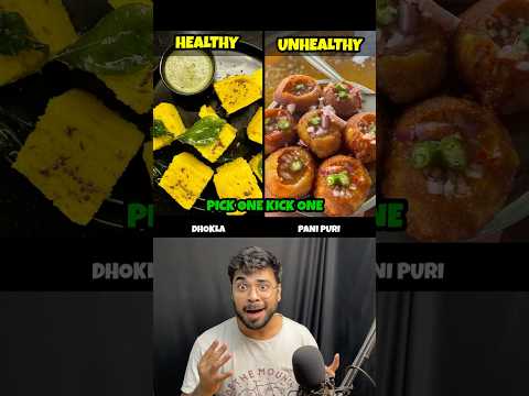 Healthy vs Unhealthy Food. Pick One Kick One 😱🍕