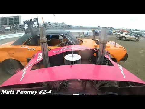 2024 Eastbound Demolition Derby - Big Car Heat - #2-4 Roof Cam