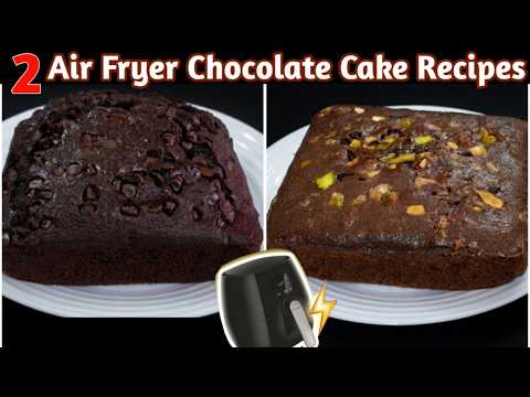 2 Easy Air Fryer Chocolate Cake Recipes | #airfryerchocolatecake
