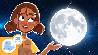 A LUA para crianças 🌙 Recopilação 🚀 Fases da lua, marés e curiosidades sobre a Lua