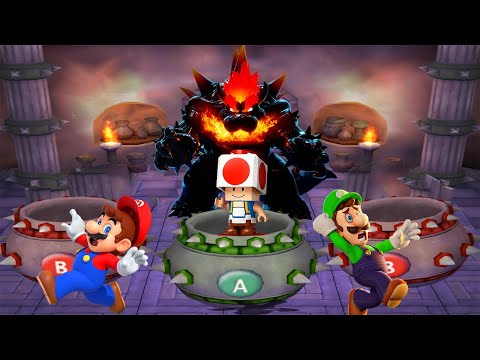 Mario Party 5 - Toad is Unlucky - Toad vs Mario vs Luigi vs Waluigi