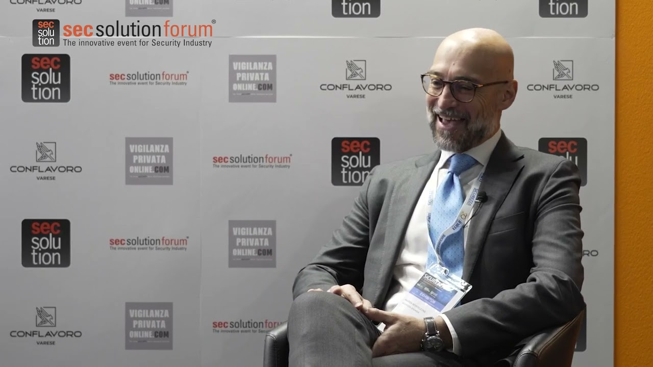secsolutionforum a Sicurezza 2025 con Andrea Monteleone, Presidente di ANIE Sicurezza