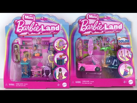 Mini Barbie Land Pet Boutique & Beach Convertible Set ✨ Unboxing & Review #minibarbie