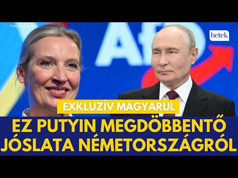 PUTYIN MEGSZÓLALT AZ AFD GYŐZELMÉRŐL! – „A nyugati elit kényszeríti háborúba a saját népét!”