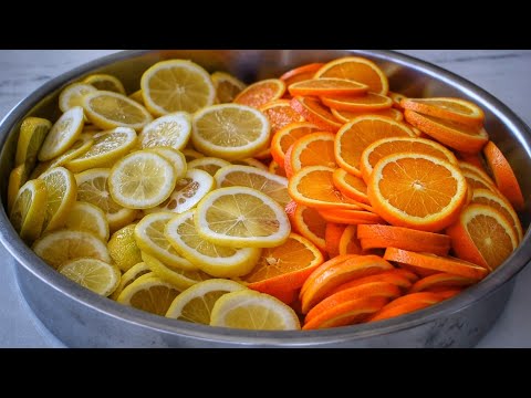 Ramazan Geldi Çattı😊 Şimdi Tam Zamanı Limon ve Portakalları Buzluğa Atalım /  Şahane Bir Limonata👍